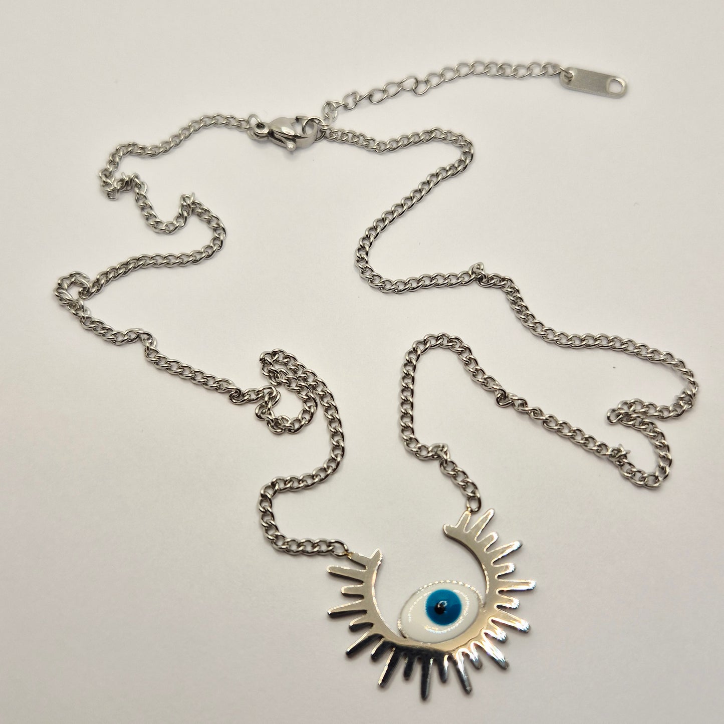 Silver Sunny Eye Necklace