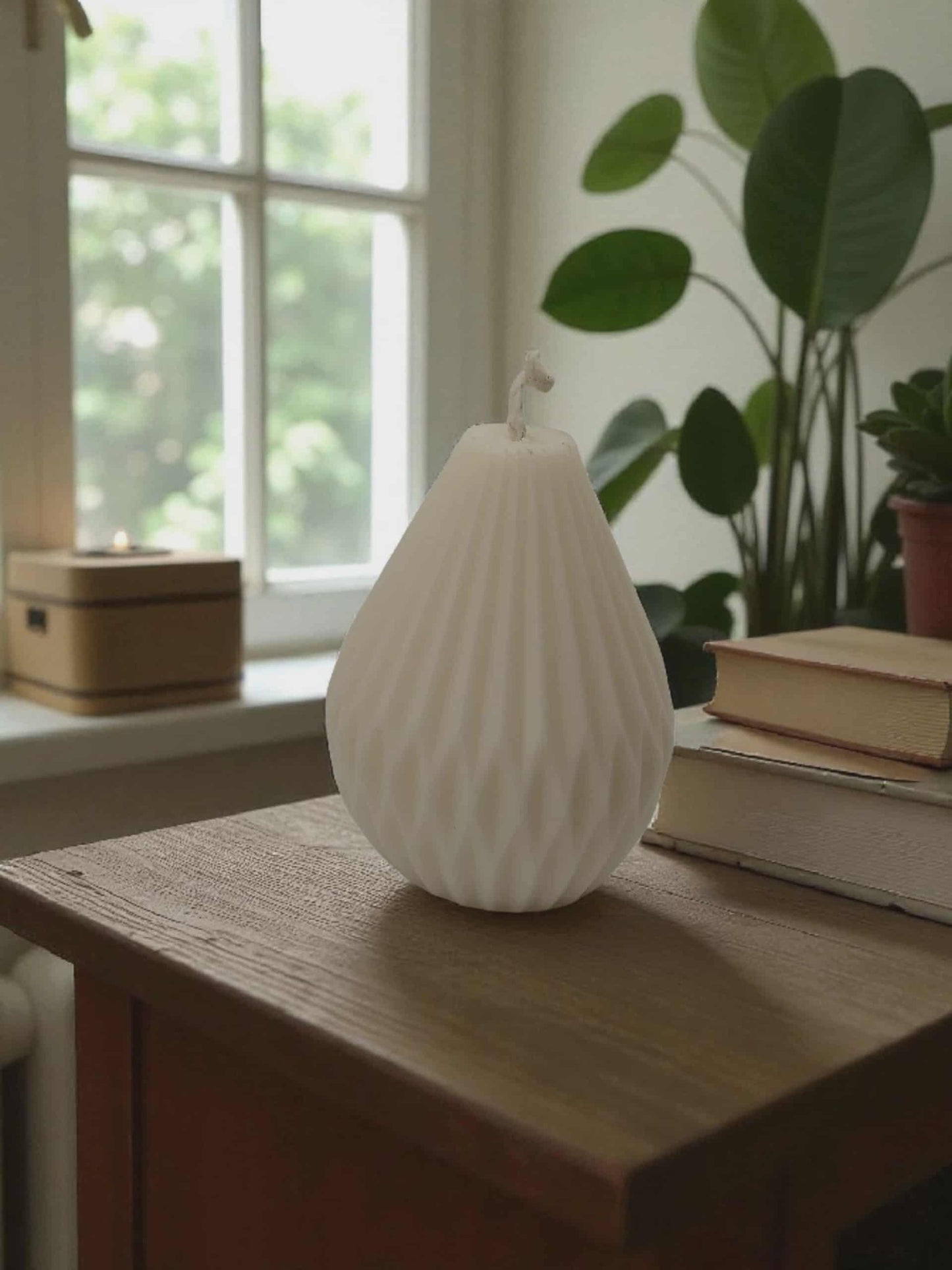 Χειροποίητο Κερί “Pear Geometry” από Φυσικό Κερί