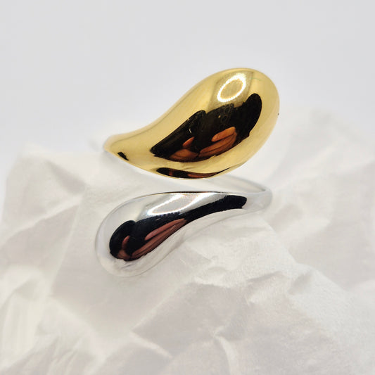 Gold + Silver Mykonos Ring