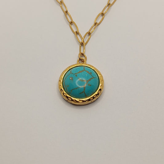 Gold With Blue Stones